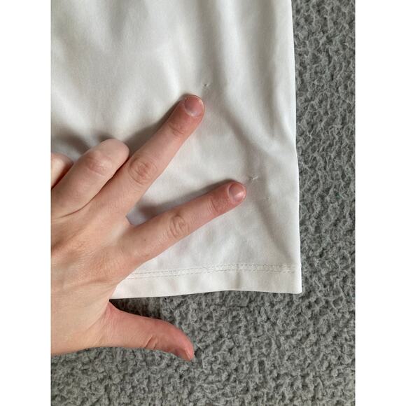 San Soleil Shorts Medium 50 UV Pull On Stretch Elastic Pocket White Athletic - Picture 4 of 15